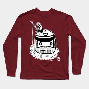 Fishing Ninja - B&W Long Sleeve T-Shirt